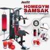 Latihan untuk Membentuk Otot Dada dengan Homegym 3 sisi plus samsak